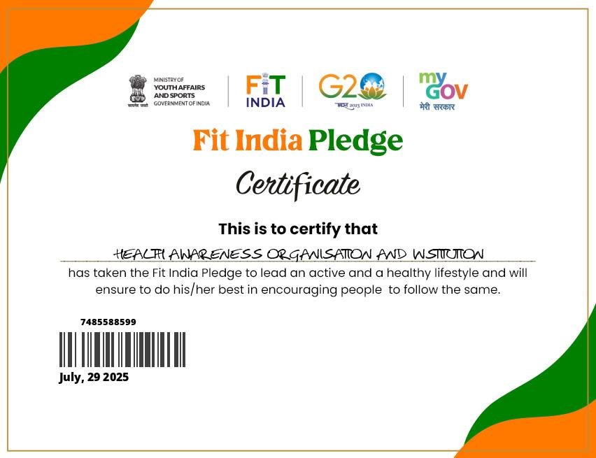 FIT INDIA E PLEDGE