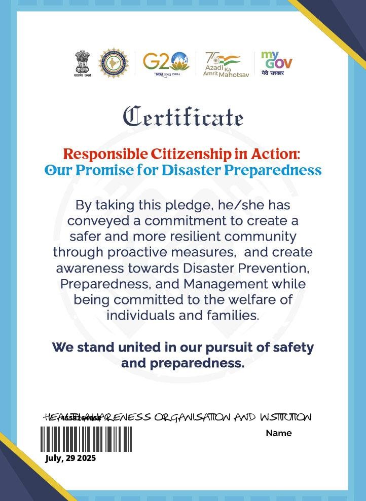 RESPONSIBLE CITIZENSHIP E PLEDGE